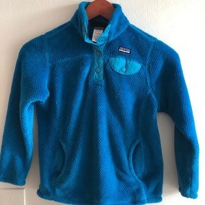 Girls Patagonia pullover fleece size small (8)
